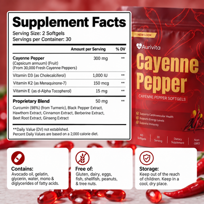 Aurivita Cayenne Pepper